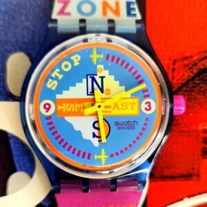 Swatch ESPERYDES SSN103 1994 Stop Watch Swiss Made New old Stock with battery